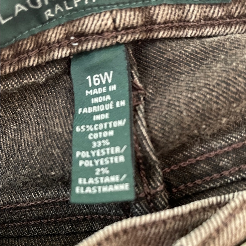 Ralph Lauren Women’s Dark Brown Straight Jeans - Picture 4 of 4